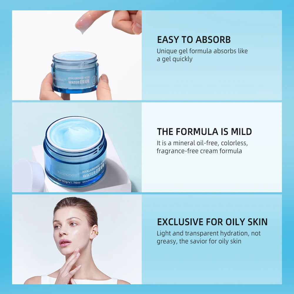 Hydro Boost Gel hidratante facial con ácido hialurónico, crema para hidratar y suavizar la piel extra seca