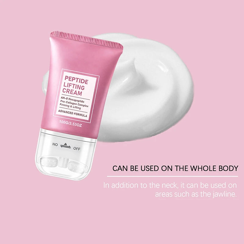 Crema Refinadora de Colágeno y Retinol con Gua Sha, Reduce las Líneas Finas, Crema Hidratante para Cuello y Rostro, Masajeador Facial, Cuidado de la Piel Coreano