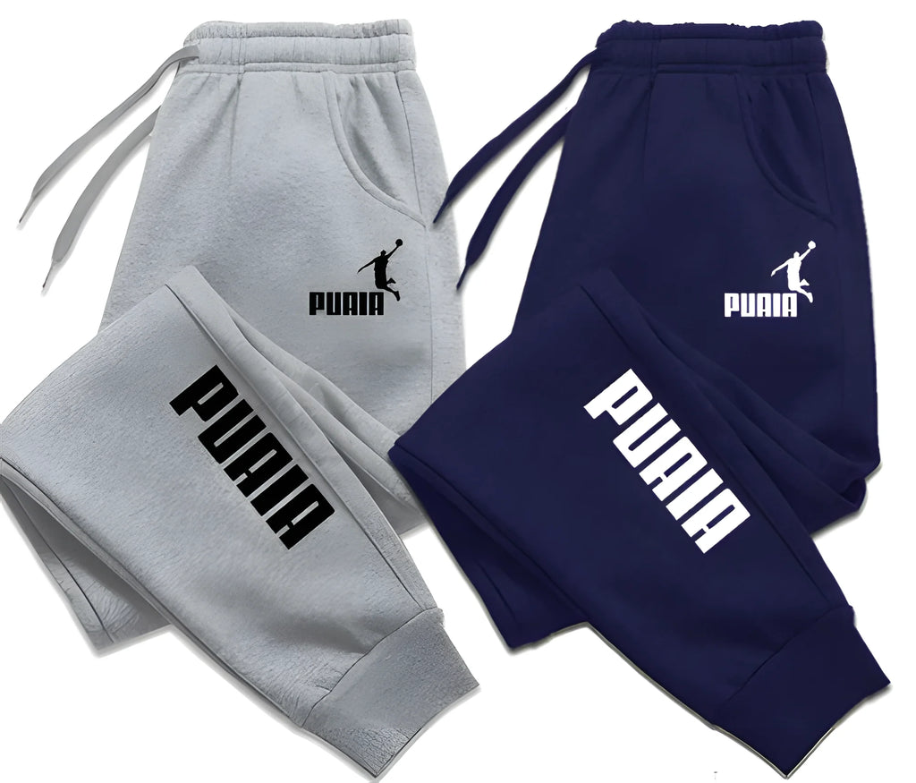 Pantalones estampados para hombre, ropa deportiva para correr, Fitness, correr, ropa de calle Harajuku, novedad de Otoño/Invierno 2024